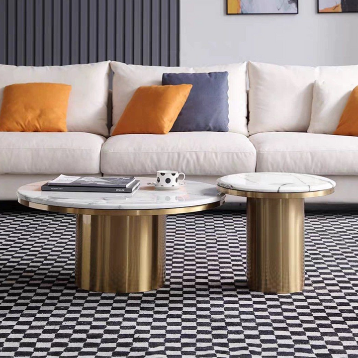 VEON Modern Round Marble Coffee Table