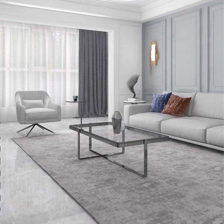 CAMARGO Modern Glass Coffee Table