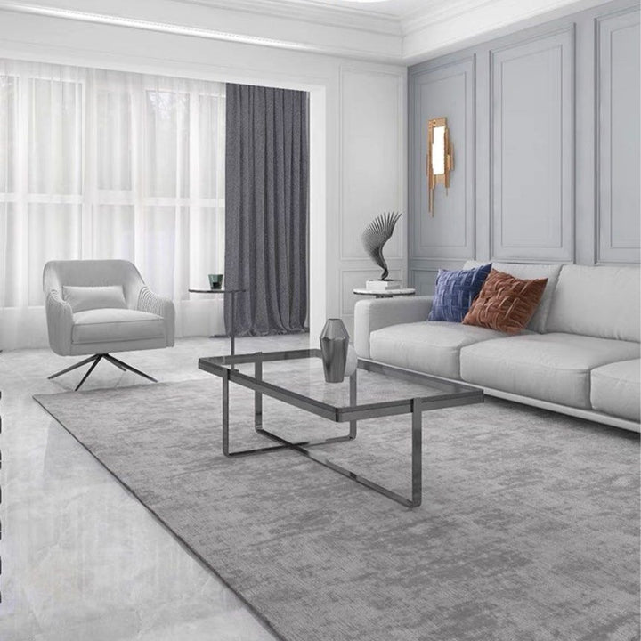 CAMARGO Modern Glass Coffee Table