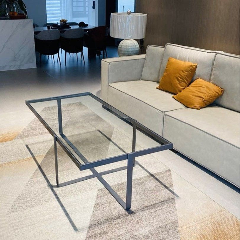 CAMARGO Modern Glass Coffee Table