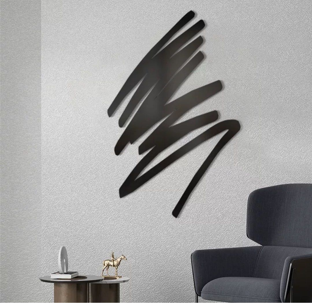 GLEN Modern Scribble Wall Art