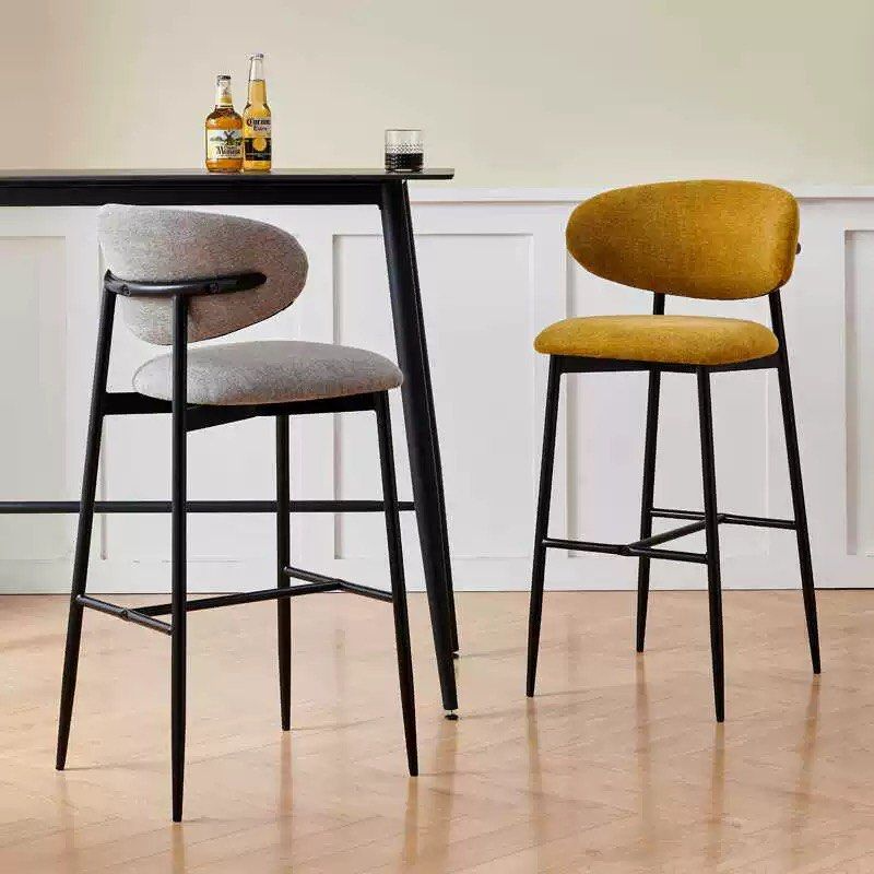 DEAGE Modern Fabric Bar Stool