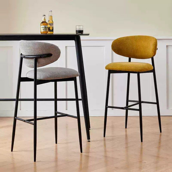 DEAGE Modern Fabric Bar Stool