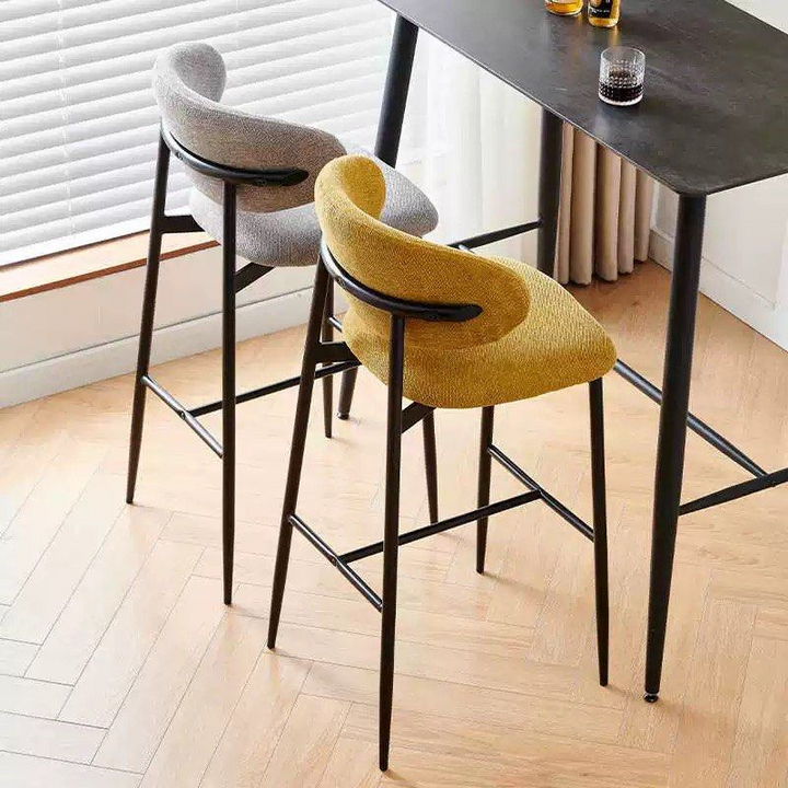 DEAGE Modern Fabric Bar Stool