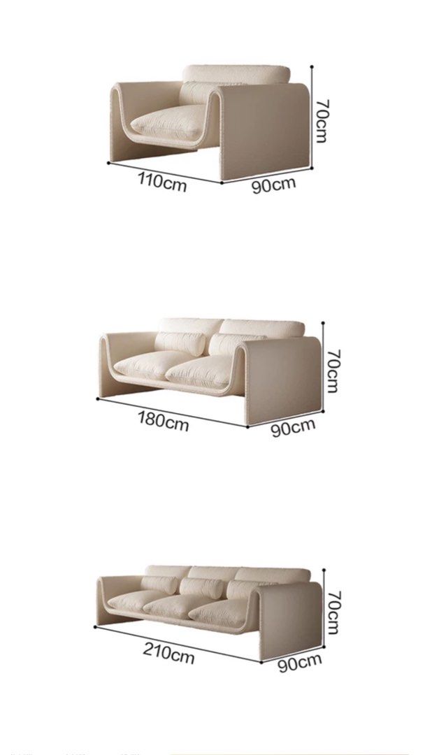 SORRANO Modern Boucle Sofa