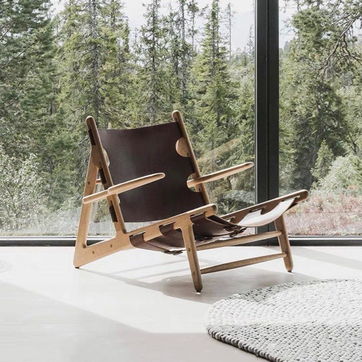 BRECCAN Solid Wood Armchair