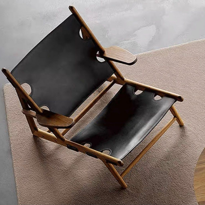 BRECCAN Solid Wood Armchair