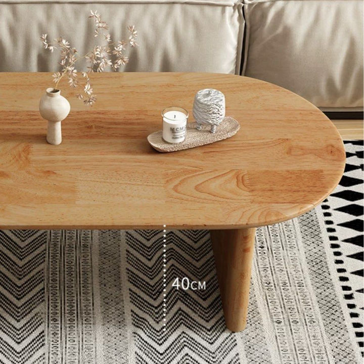 PAUL Japandi Solid Wood Coffee Table