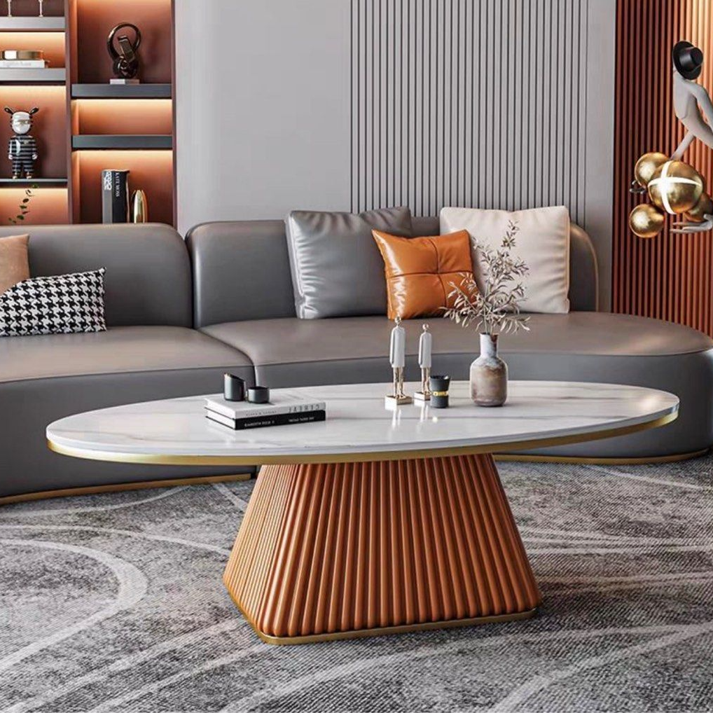 DENA Sintered Stone Oval Coffee Table