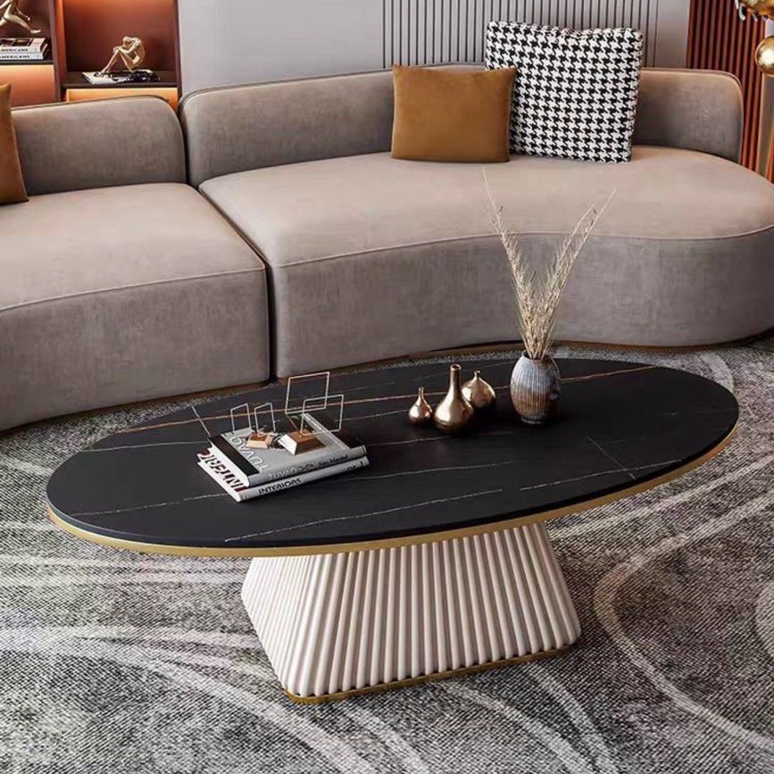 DENA Sintered Stone Oval Coffee Table