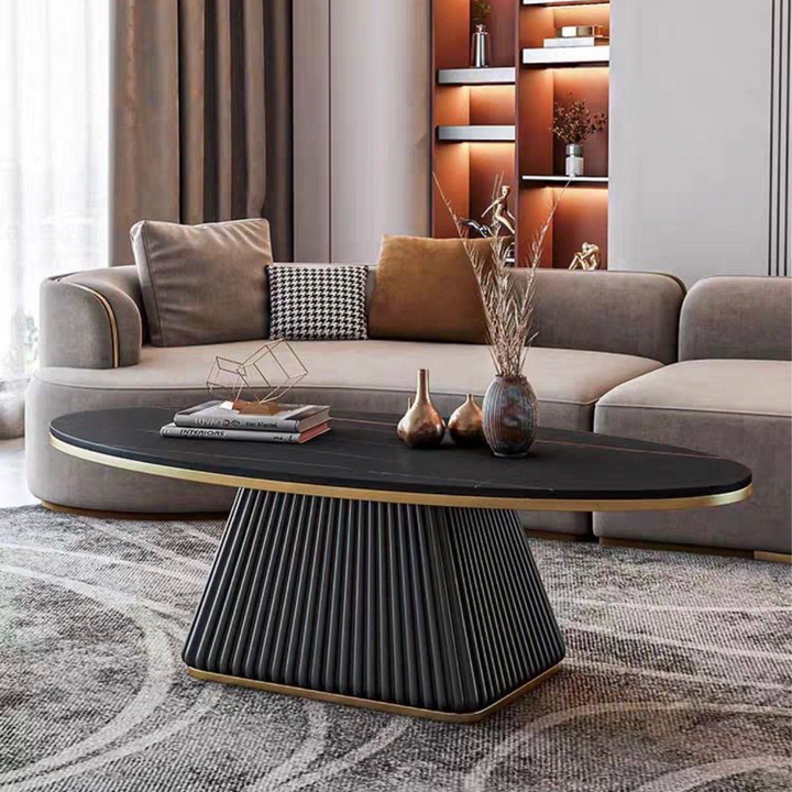 DENA Sintered Stone Oval Coffee Table