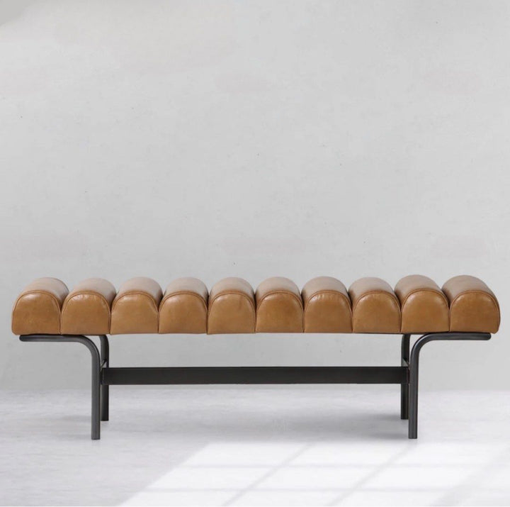 DARIUS Modern Genuine Leather Bench