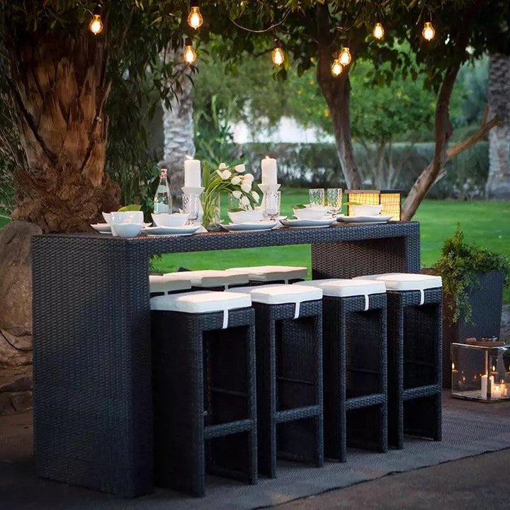 VEICRA Modern Outdoor Bar Table & Chairs