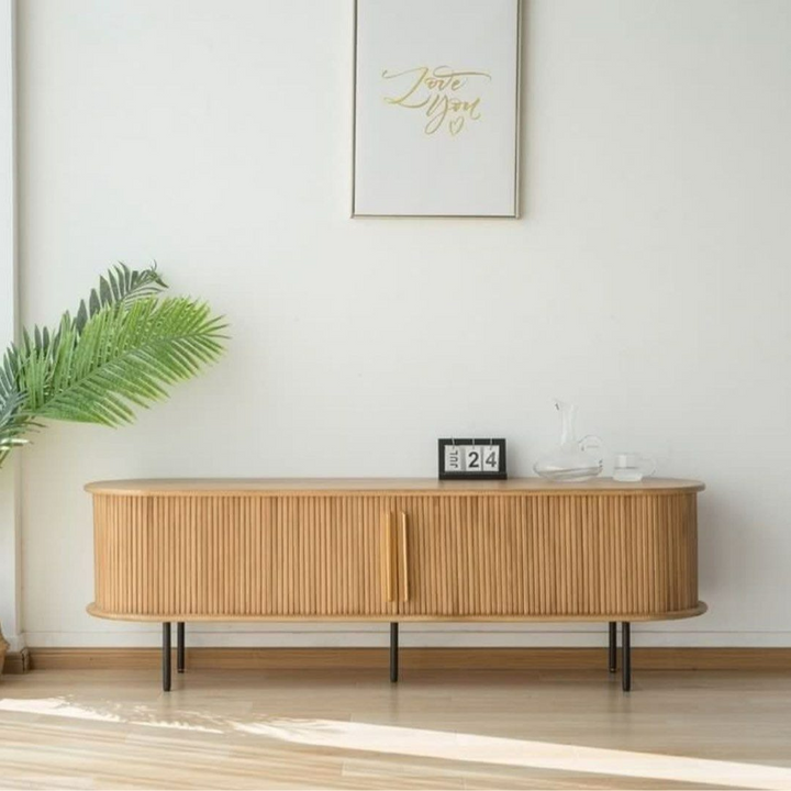 DARREK Rustic Solid Wood TV Console