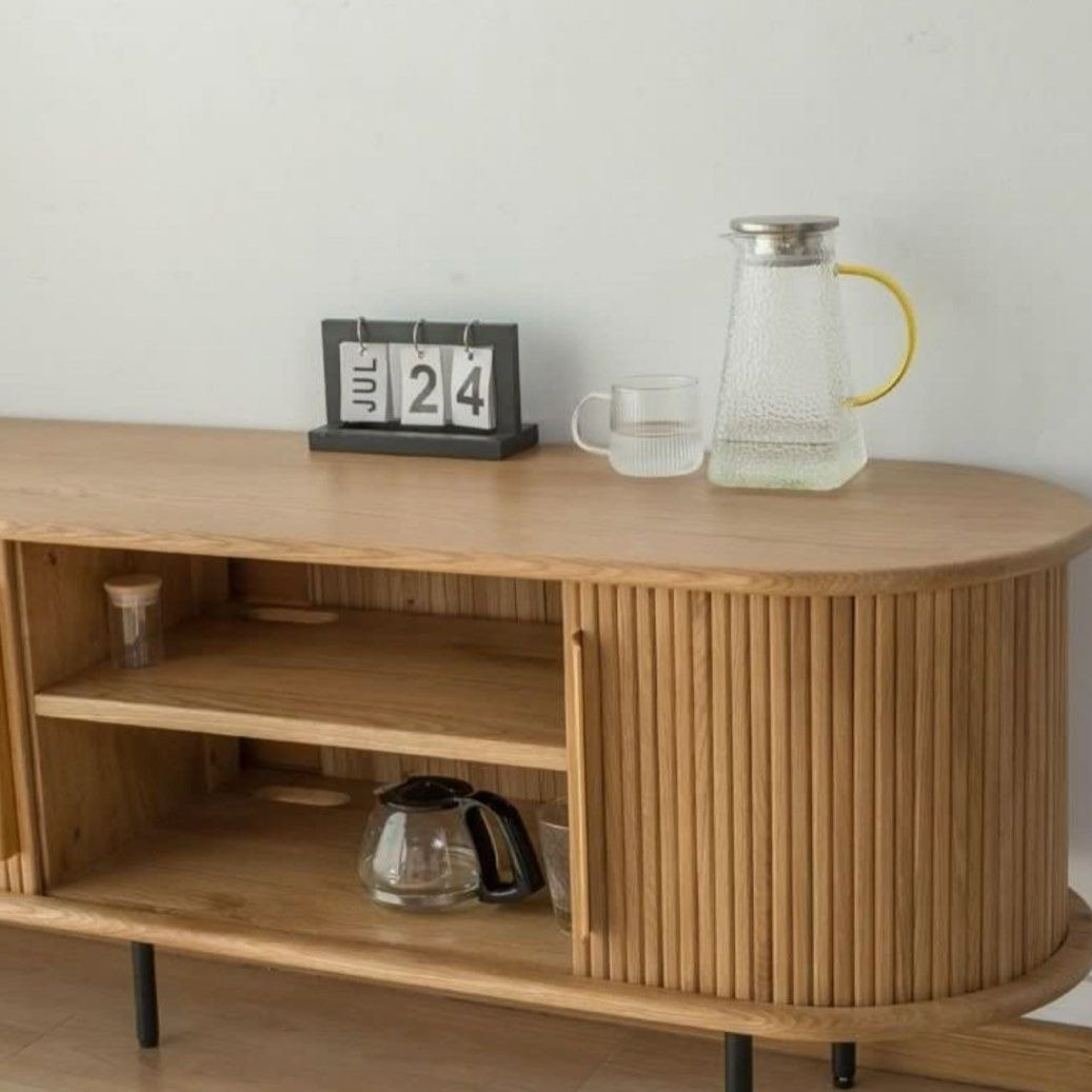 DARREK Rustic Solid Wood TV Console