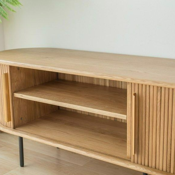 DARREK Rustic Solid Wood TV Console