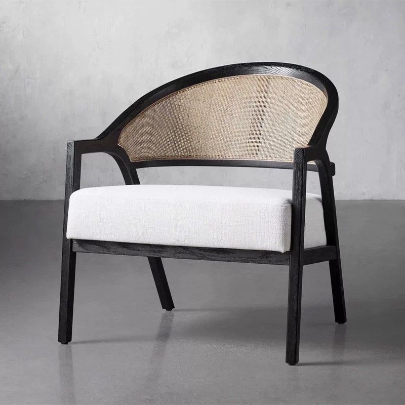 SIENNA Rustic Solid Wood Lounge Chair