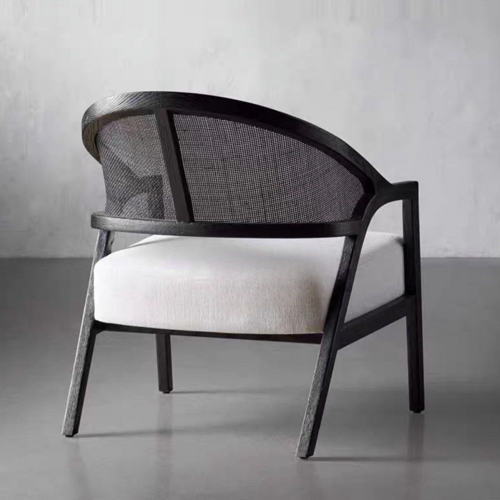 SIENNA Rustic Solid Wood Lounge Chair