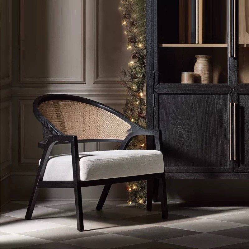 SIENNA Rustic Solid Wood Lounge Chair