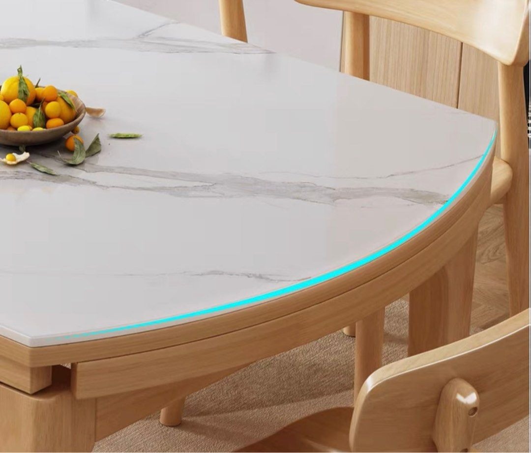 CARMONA Modern Extendable Round Dining Table