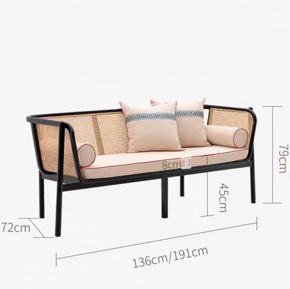 ASTRAEA Vintage Rattan Sofa