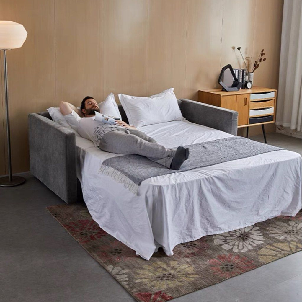 COVENTA Foldable Velvet Sofa Bed