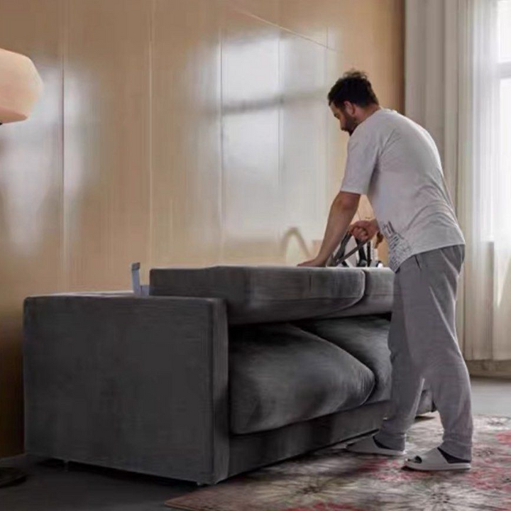 COVENTA Foldable Velvet Sofa Bed