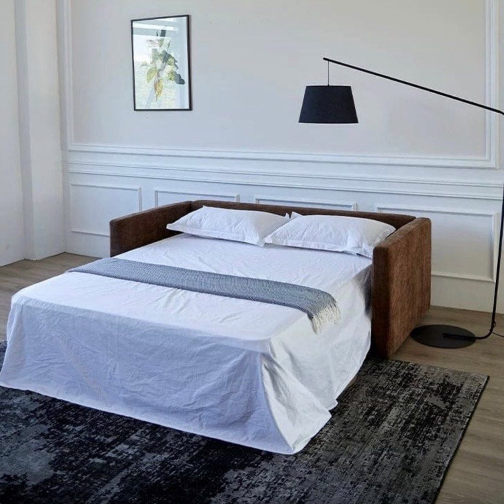 COVENTA Foldable Velvet Sofa Bed