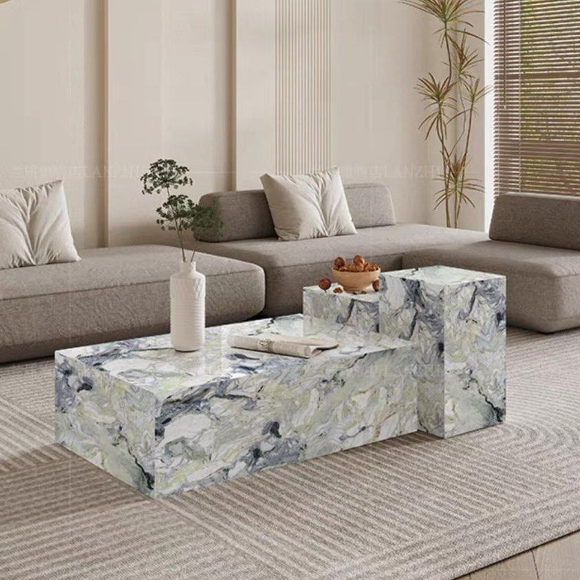 BRUNSON Modern Marble Coffee Table