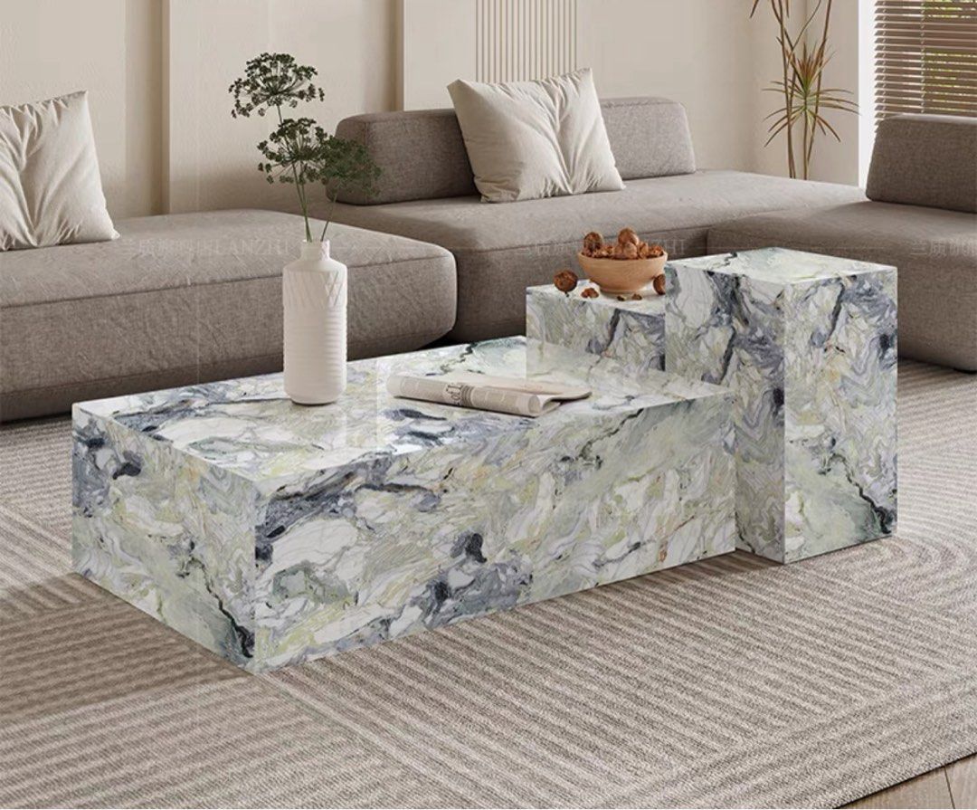 BRUNSON Modern Marble Coffee Table