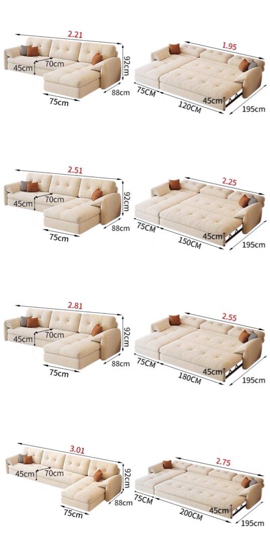 CORVELLIA Scratch Resistant Sofa Bed