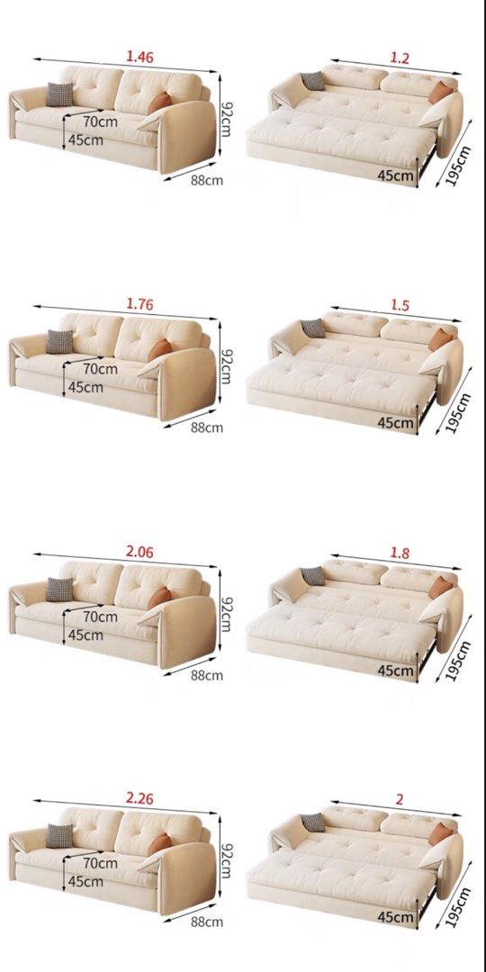 CORVELLIA Scratch Resistant Sofa Bed