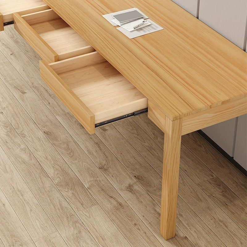 STASIOS Scandinavian Solid Wood Study Table