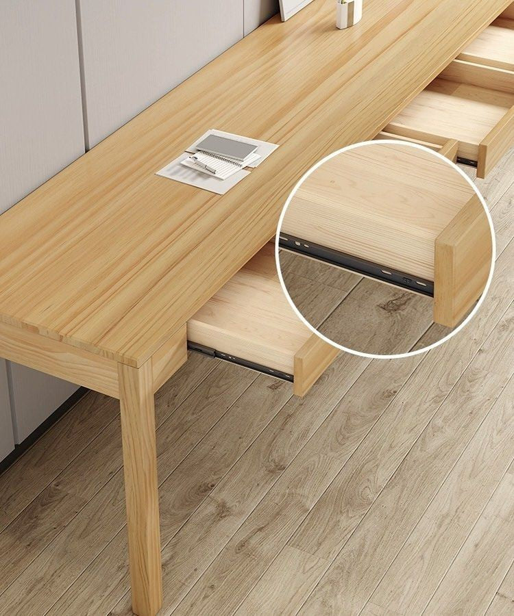 STASIOS Scandinavian Solid Wood Study Table