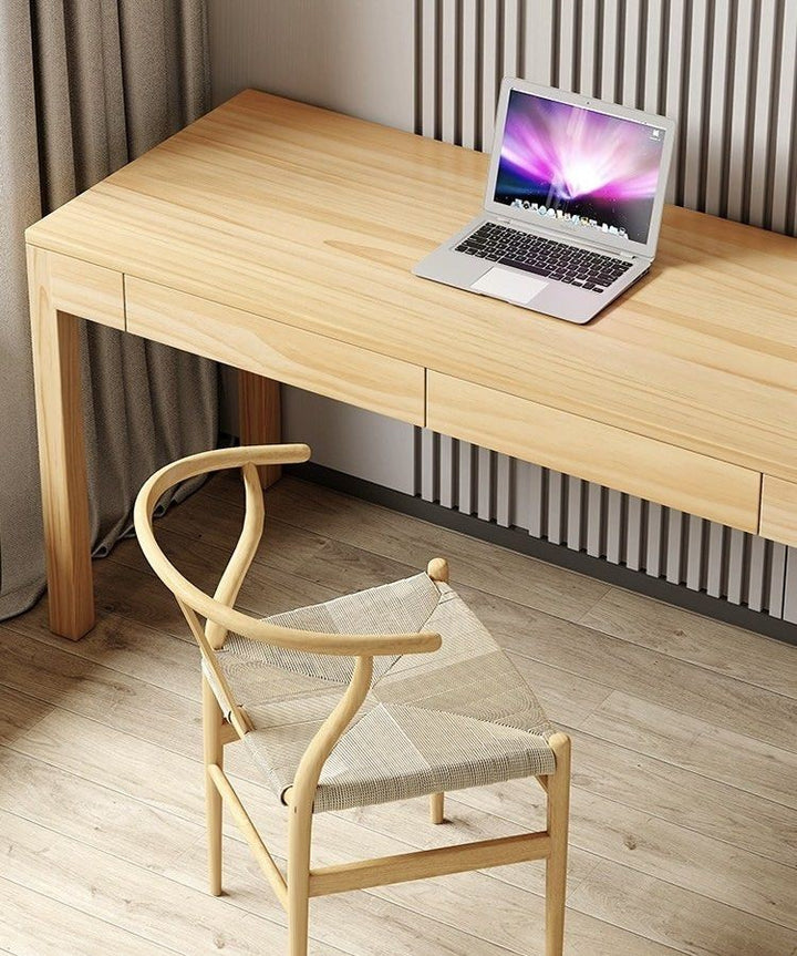 STASIOS Scandinavian Solid Wood Study Table