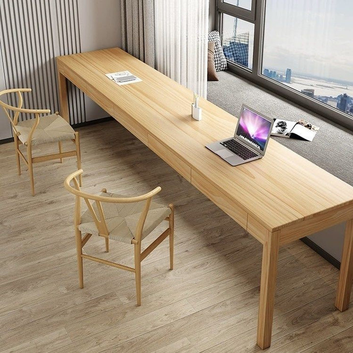 STASIOS Scandinavian Solid Wood Study Table