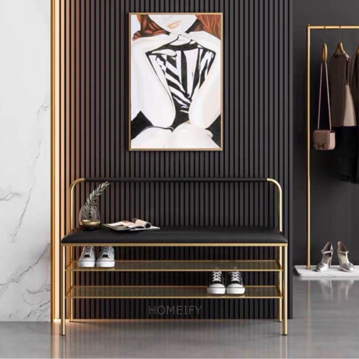 CASIMIR Modern Leather Bench