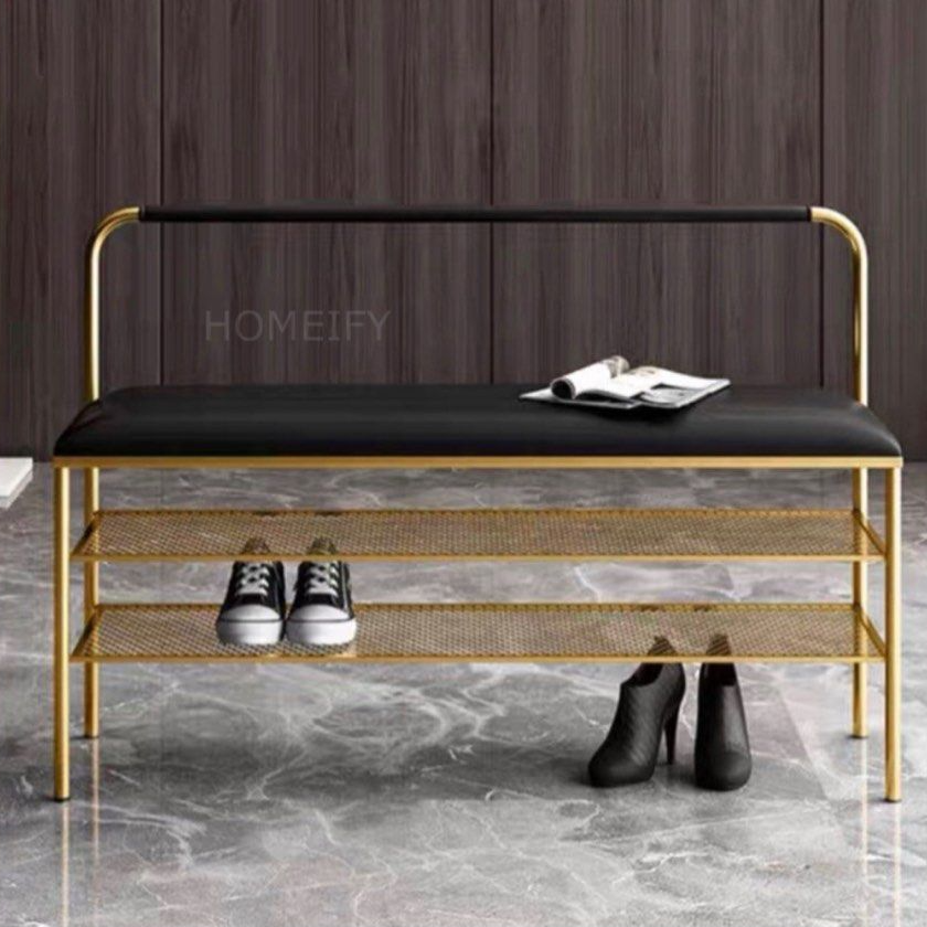 CASIMIR Modern Leather Bench