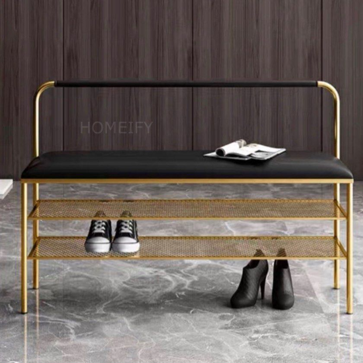 CASIMIR Modern Leather Bench