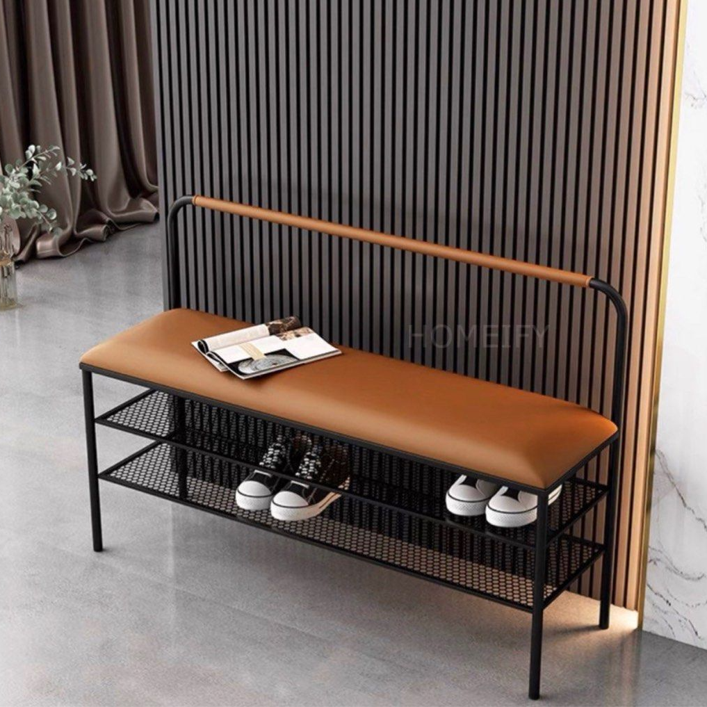 CASIMIR Modern Leather Bench