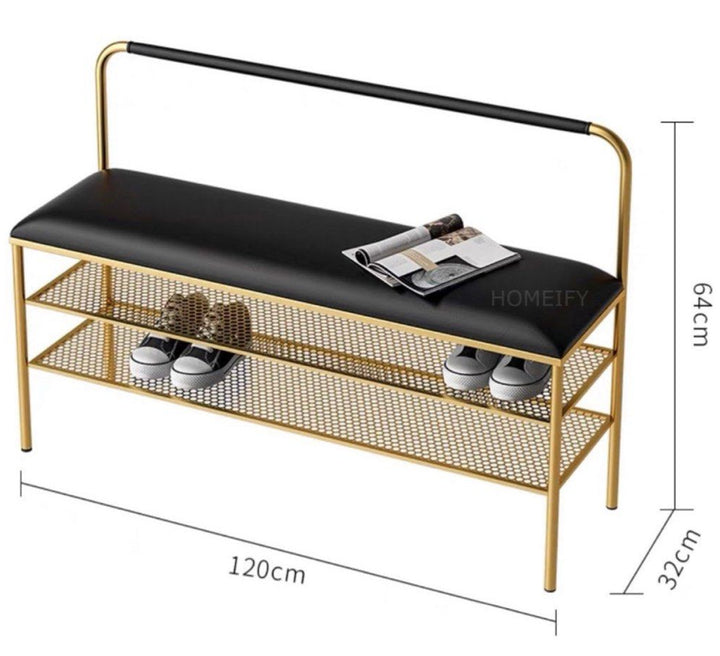 CASIMIR Modern Leather Bench