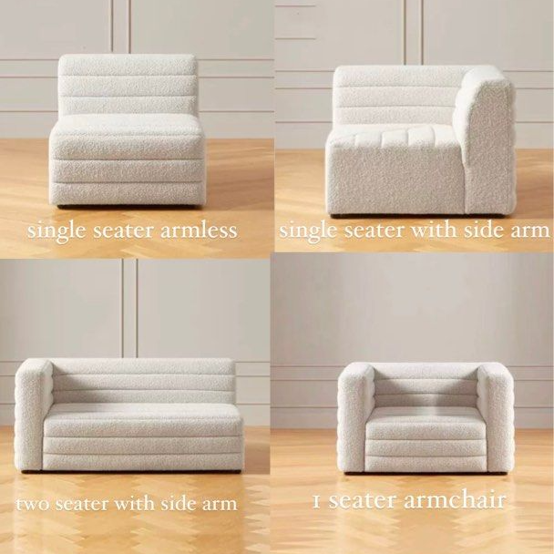 SOFIRA Modern Boucle Fabric Sofa