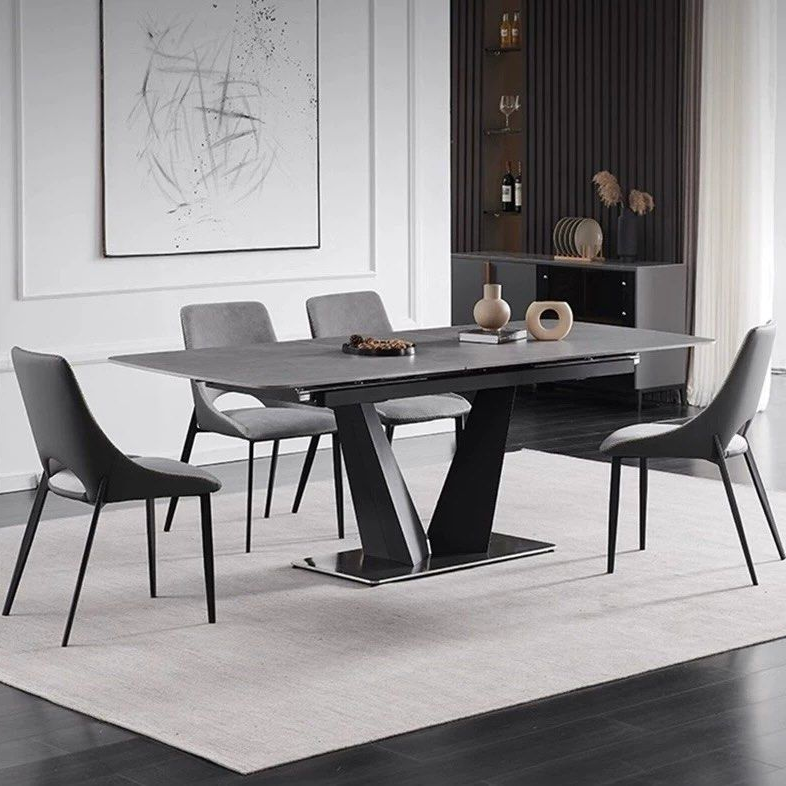 AIDEN Modern Sintered Stone Extendable Dining Table