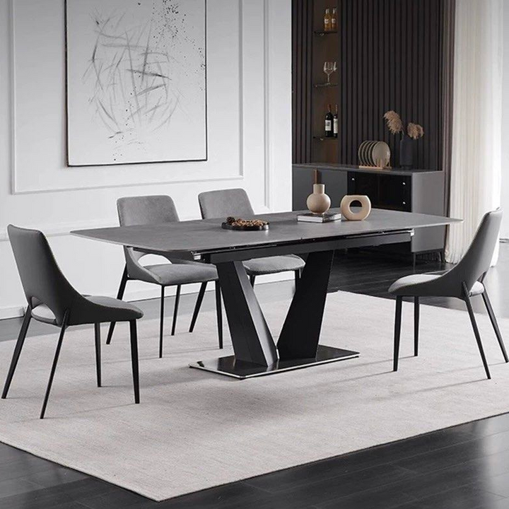 AIDEN Modern Sintered Stone Extendable Dining Table
