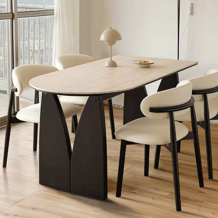 BRYSON Travertine Sintered Stone Dining Table