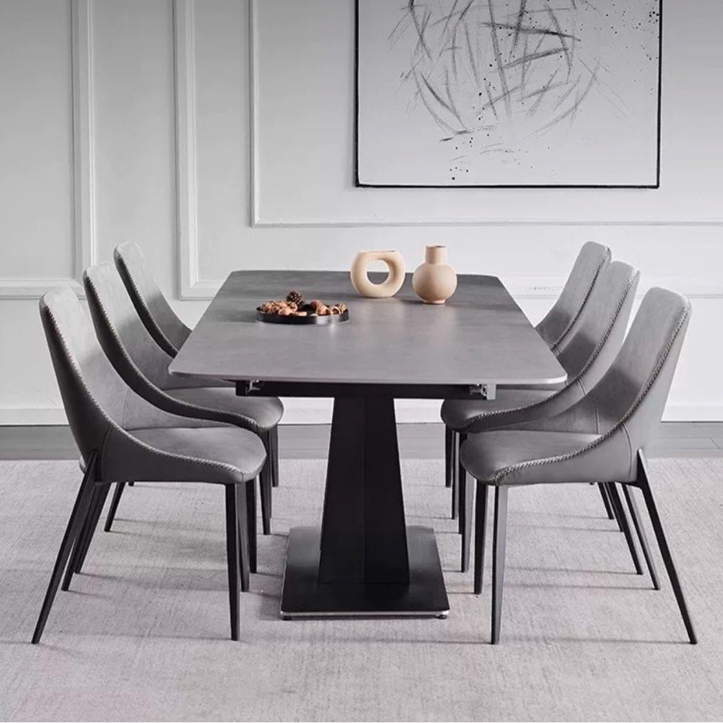 AIDEN Modern Sintered Stone Extendable Dining Table