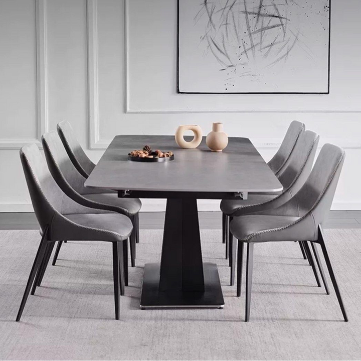 AIDEN Modern Sintered Stone Extendable Dining Table