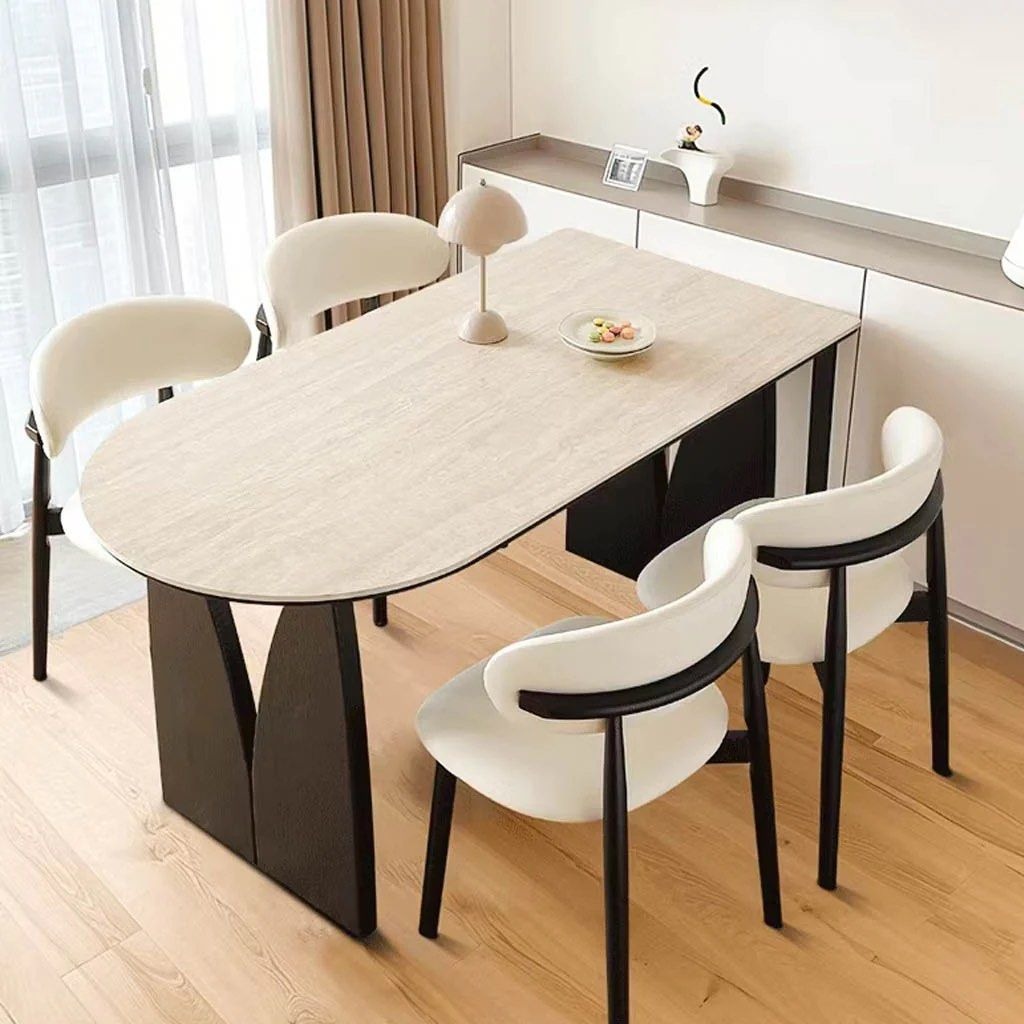 BRYSON Travertine Sintered Stone Dining Table