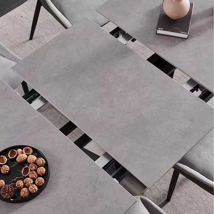 AIDEN Modern Sintered Stone Extendable Dining Table