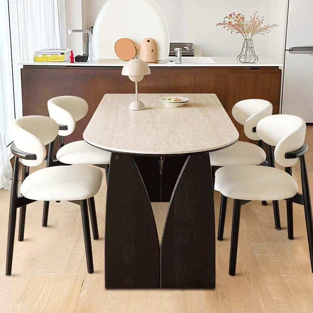 BRYSON Travertine Sintered Stone Dining Table